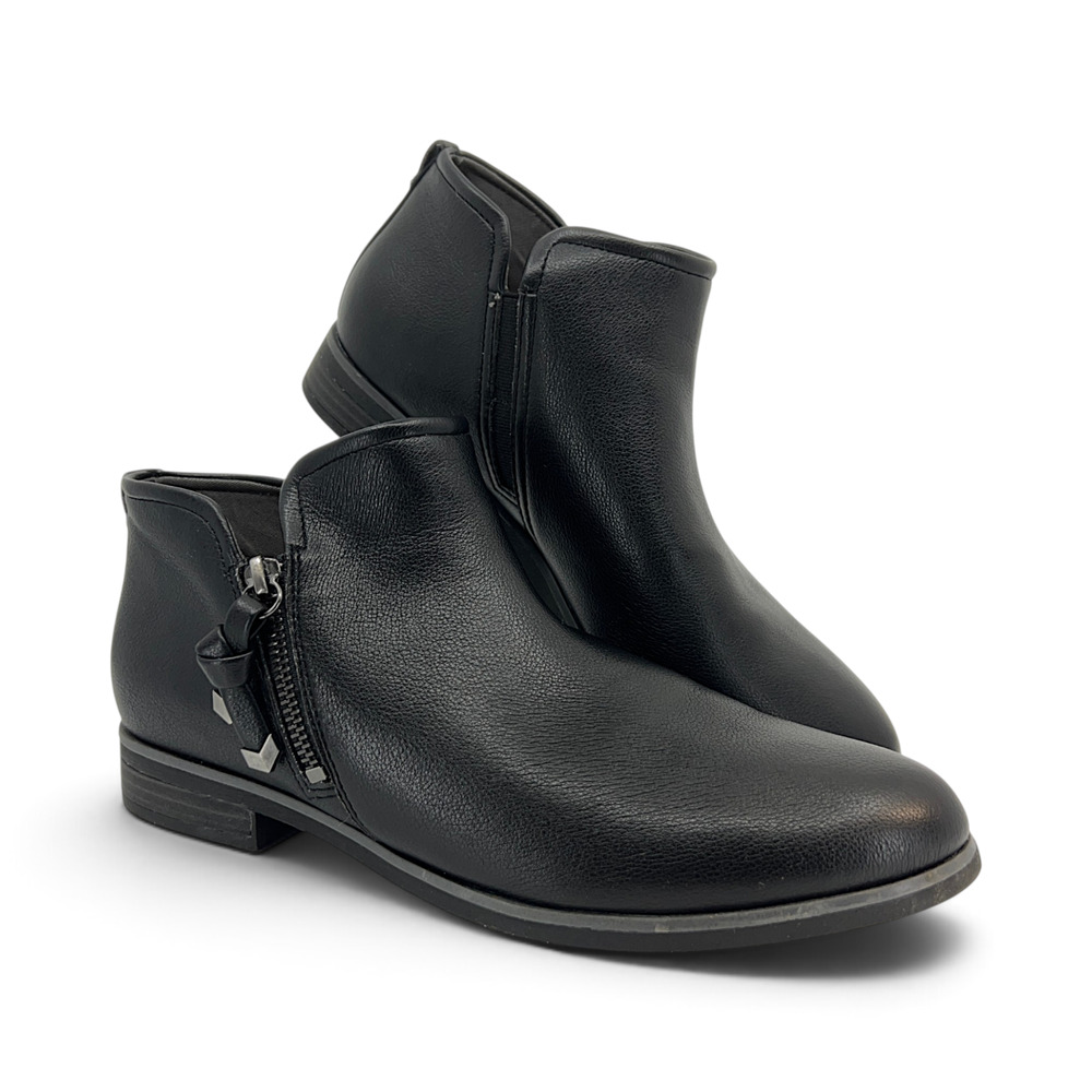 Dr. Scholl’s Astir Black Side Zip Ankle Boots Women’s Size 10 M